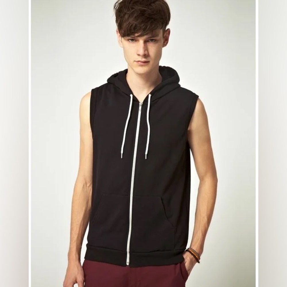 American Apparel sleeveless hoodie
